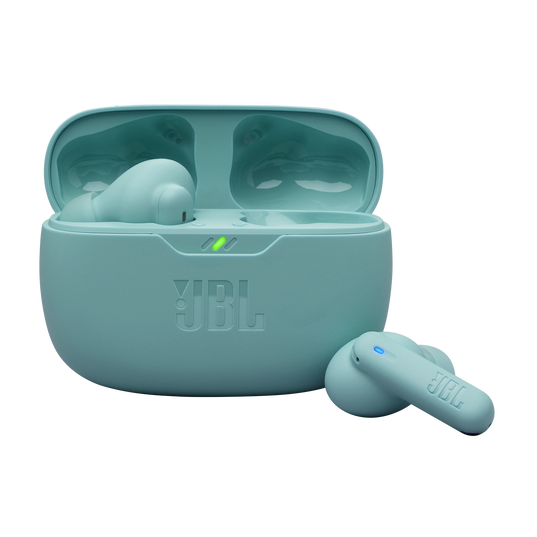 JBL Wave Beam 2 - Blue - True Wireless Noise Cancelling Earbuds - Hero